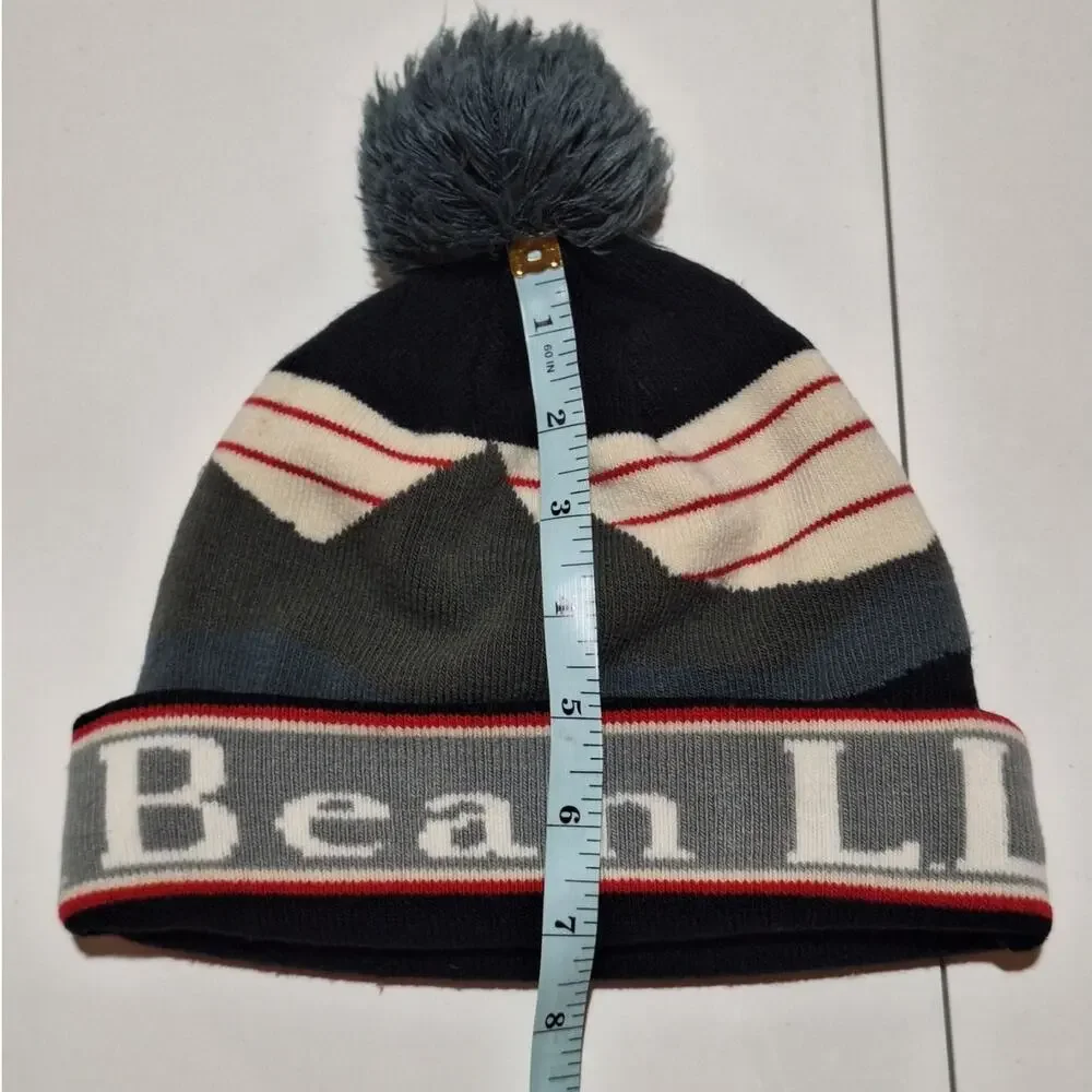 L.L Bean Beanie UNISEX OSFA Katahdin Pom Outdoor Mountains Gorpcore Winter